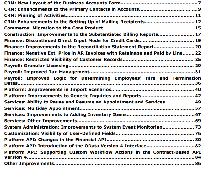 Acumatica 2020R2 New Features
