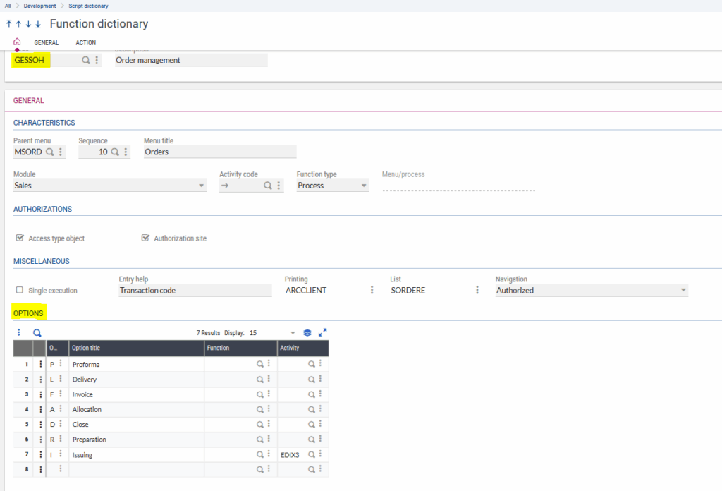 Pick Ticket Security in Sage X3