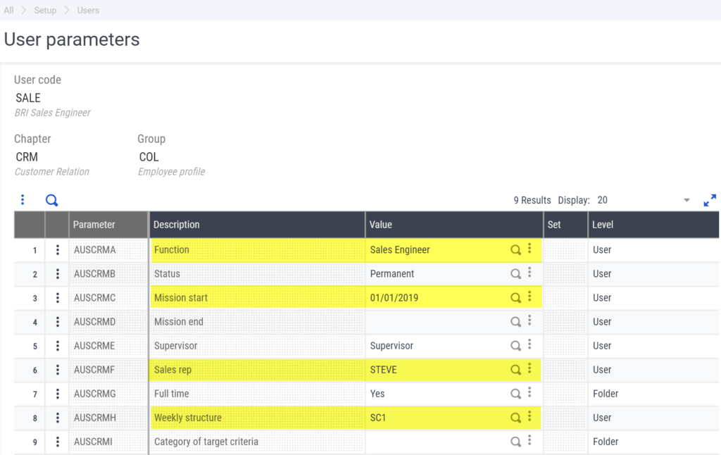 Sales Rep Access - Sage X3