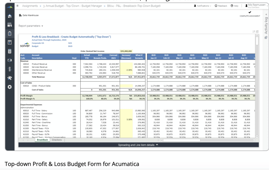 solver acumatica integration